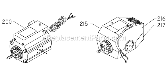 Page B Diagram and Parts List for 33-990 Type 1 Delta Chop Saw