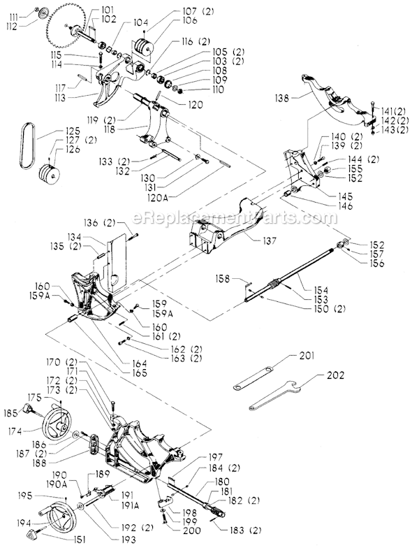 Page B Diagram and Parts List for 34-763 Type 3 Delta Table Saw