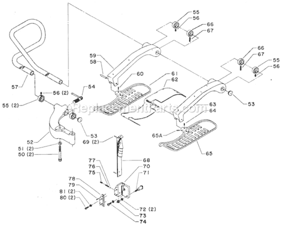 Page A Diagram and Parts List for 34-885 Type 1 Delta Table Saw Accessories