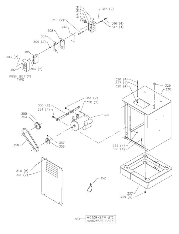Delta 52-941 Diagram and Parts List for 52-941  Delta Saw