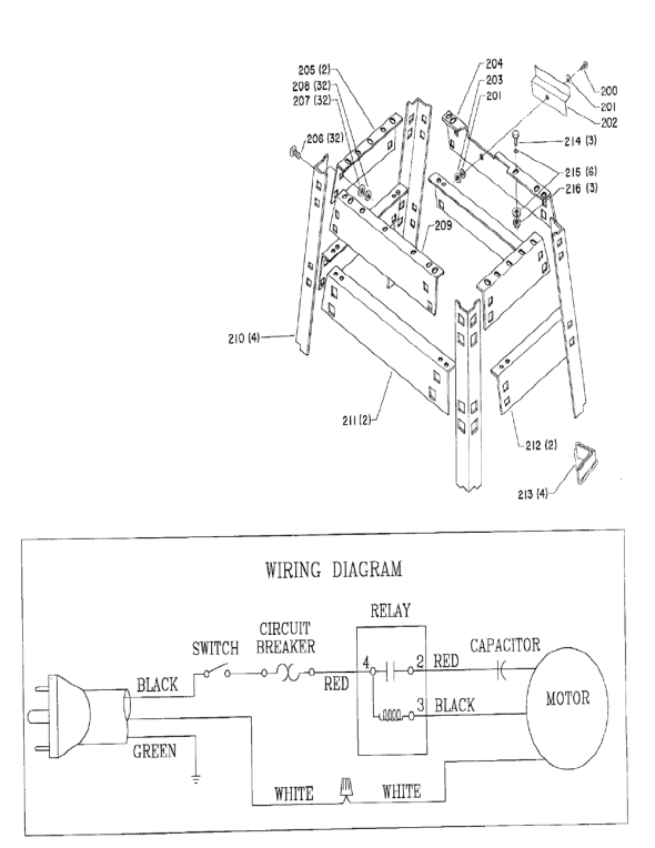 Delta 37-285 Diagram and Parts List for 37-285  Delta Planer Jointer