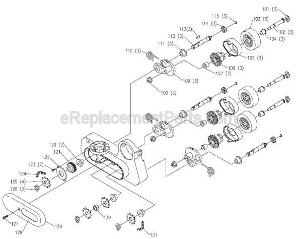 Page B Diagram and Parts List for 36-865 Type 1 Delta Shaper