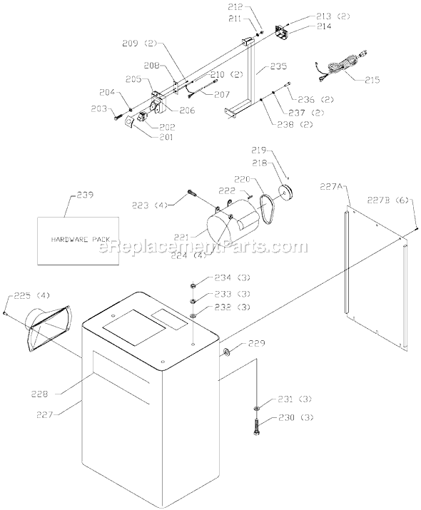 Page C Diagram and Parts List for 37-877 Type 1 Delta Planer Jointer