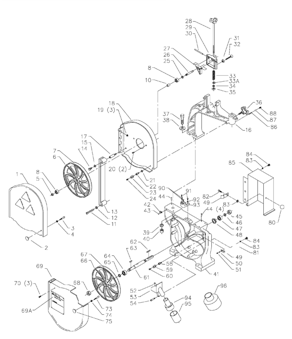Delta 52-941 Diagram and Parts List for 52-941  Delta Saw