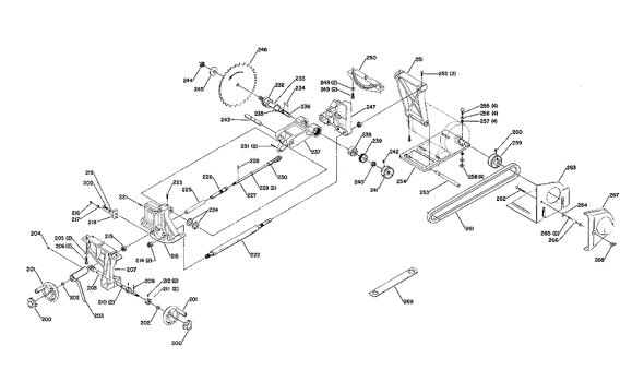 Delta 34-348 Diagram and Parts List for 34-348  Delta Saw