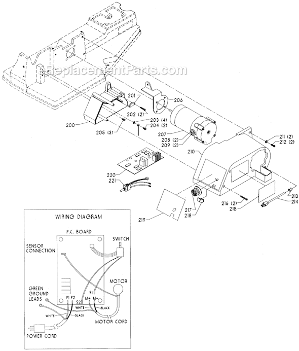 Page B Diagram and Parts List for 40-640 Type 2 Delta Scroll Saw