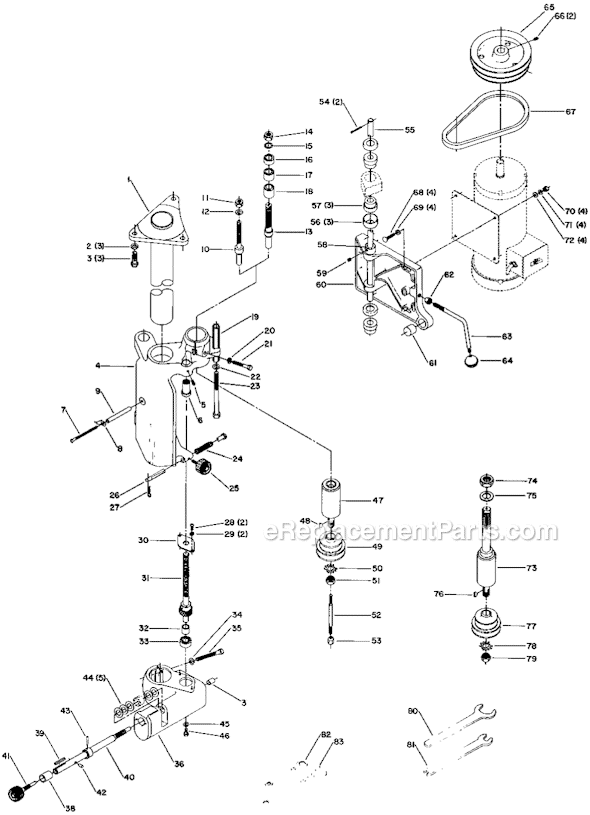 Page A Diagram and Parts List for 43-370 Type 1 Delta Shaper