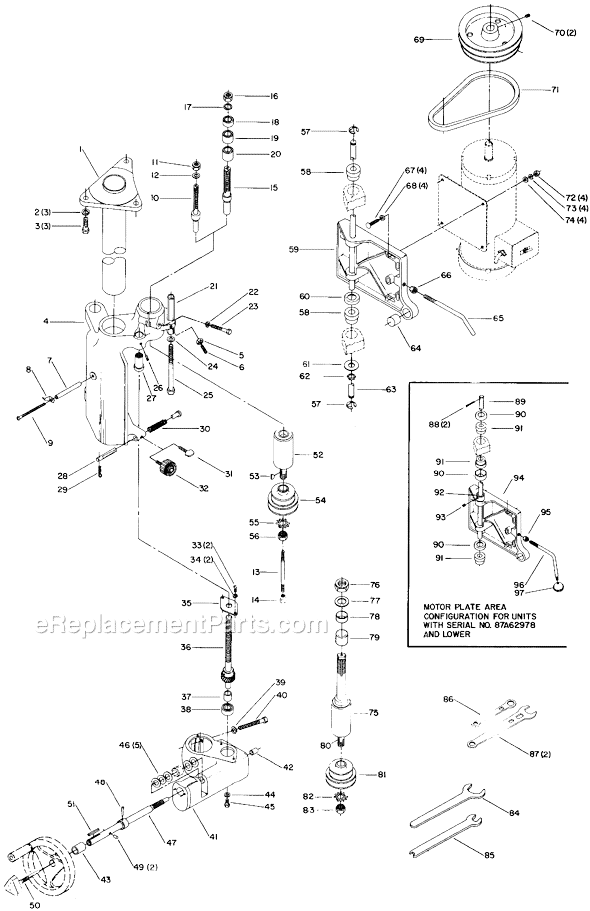 Page A Diagram and Parts List for 43-370 Type 2 Delta Shaper