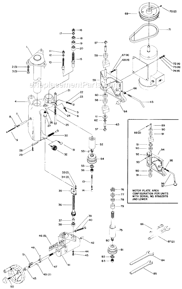 Page A Diagram and Parts List for 43-372 Type 2 Delta Shaper