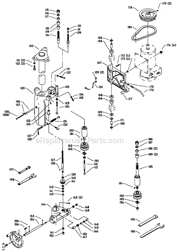 Page B Diagram and Parts List for 43-379 Type 1 Delta Shaper