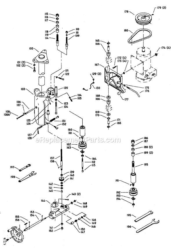Page B Diagram and Parts List for 43-385 Type 2 Delta Shaper