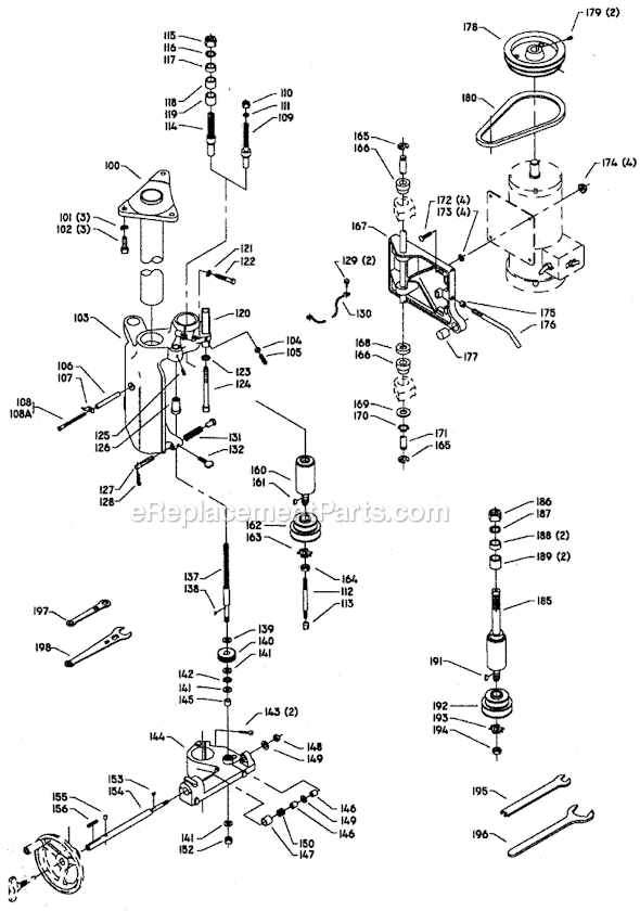 Page B Diagram and Parts List for 43-386 Type 2 Delta Shaper