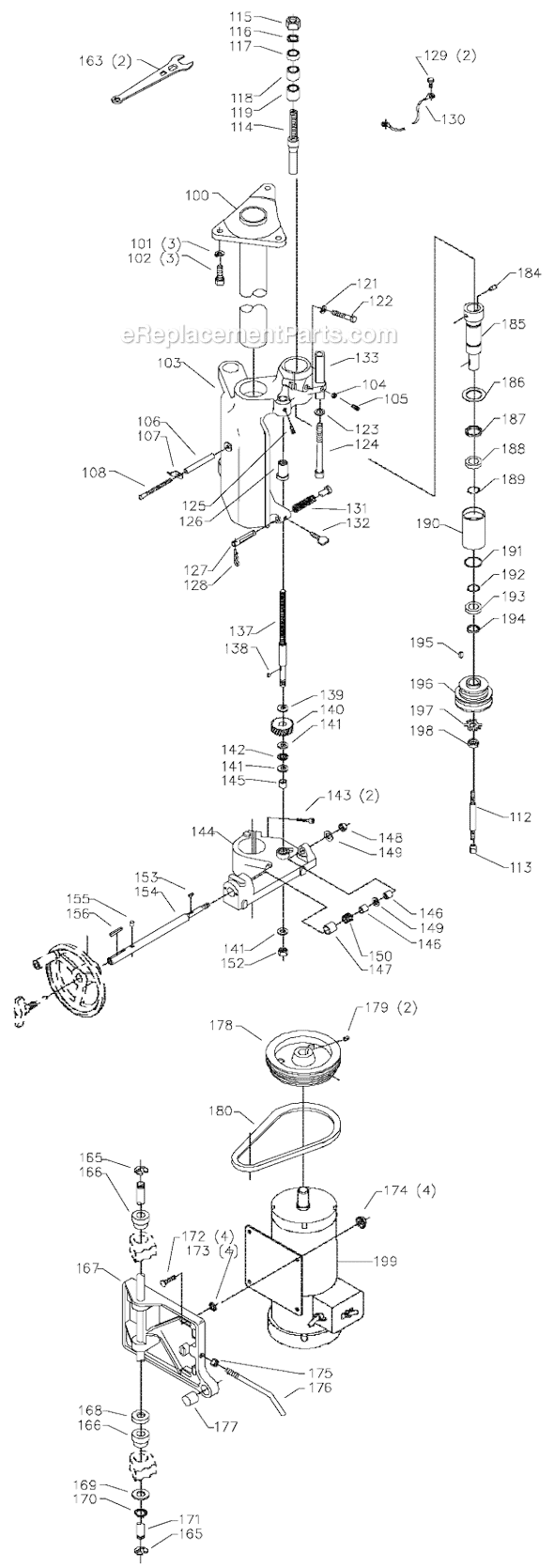 Page B Diagram and Parts List for 43-437 Type 1 Delta Shaper