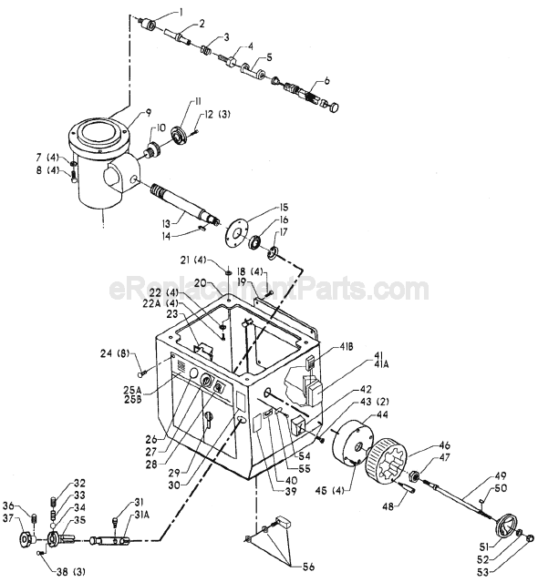 Page A Diagram and Parts List for 43-791 Type 1 Delta Shaper