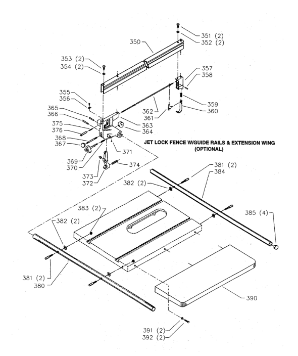 Delta 34-802 Type-4 Diagram and Parts List for 34-802 Type-4 Delta Saw