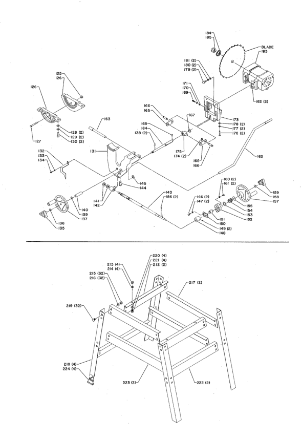 Delta 34-370 Diagram and Parts List for 34-370  Delta Saw