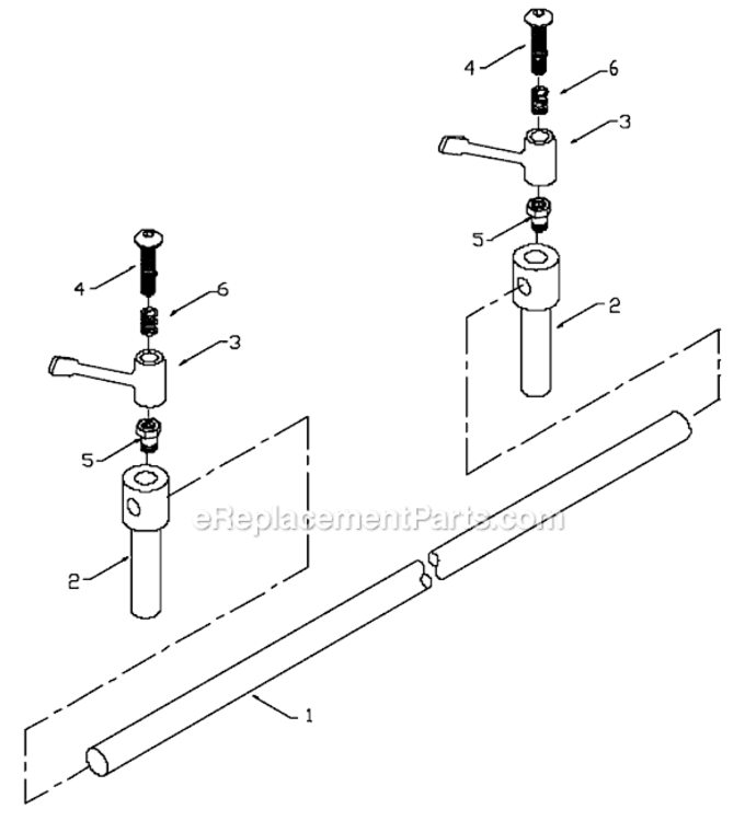 Page A Diagram and Parts List for 46-693 Type 1 Delta Table Saw Accessories