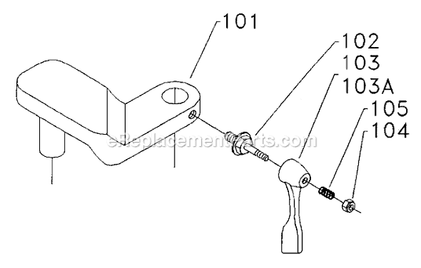 Page A Diagram and Parts List for 46-706 Type 1 Delta Tool Stand & Cart
