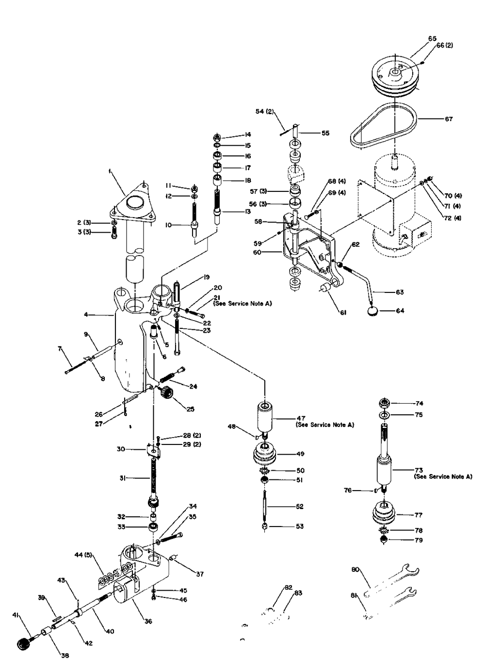 Diagram 2 Diagram and Parts List for J-43-373 Type 1 Delta Shaper