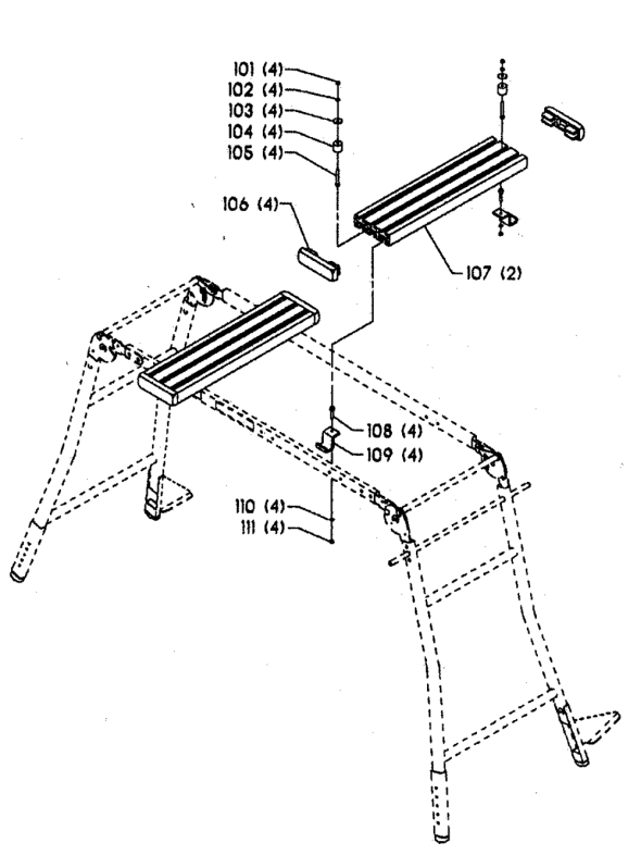 Delta 50-155 Diagram and Parts List for 50-155  Delta Tool Stand & Cart