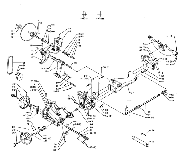 Delta 34-460 Diagram and Parts List for 34-460  Delta Saw