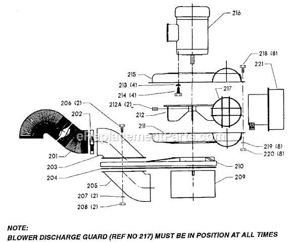 Page A Diagram and Parts List for 50-182 Type 1 Delta Dust Collector