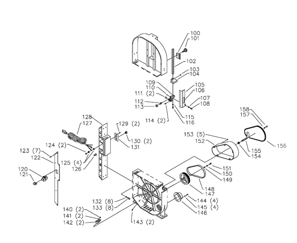 Delta Bs220 Diagram and Parts List for BS220  Delta Saw