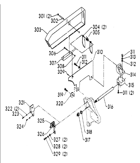 Delta 36-825 Diagram and Parts List for 36-825  Delta Saw