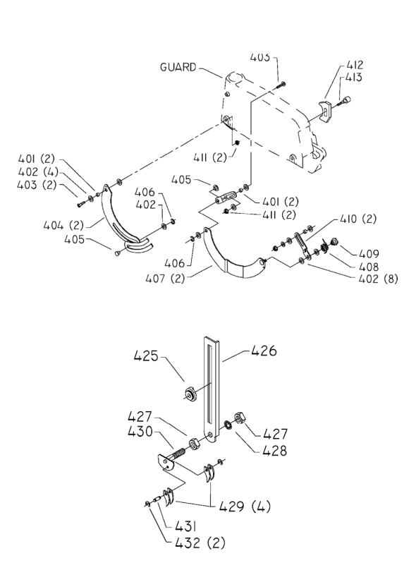 Delta 33-990 Diagram and Parts List for 33-990  Delta Saw