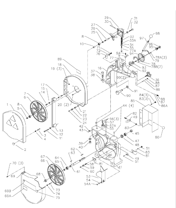 Delta 28-248 Diagram and Parts List for 28-248  Delta Saw