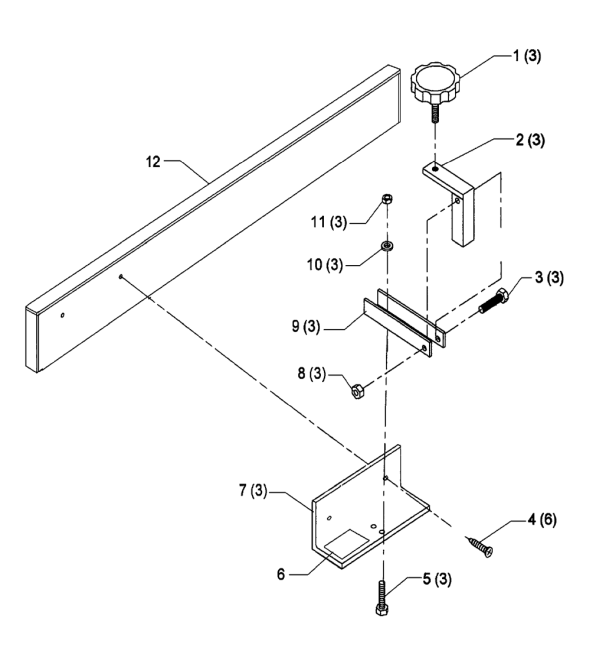 Delta 78-940 Type-1 Diagram and Parts List for 78-940 Type-1 Delta Saw
