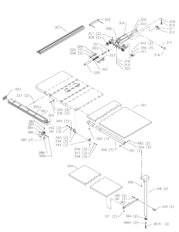 Delta 36-841 Diagram and Parts List for 36-841  Delta Saw