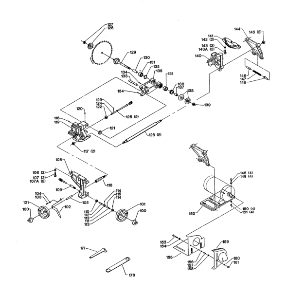 Delta Cs4l3 Diagram and Parts List for CS4L3  Delta Saw