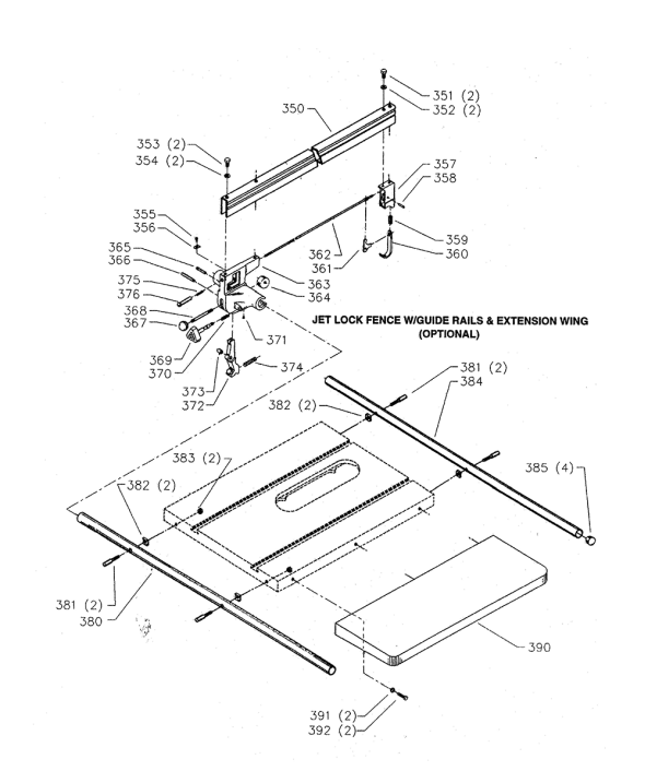 Delta 34-766 Type-4 Diagram and Parts List for 34-766 Type-4 Delta Saw