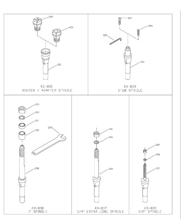 Delta 43-423 Diagram and Parts List for 43-423  Delta Shaper