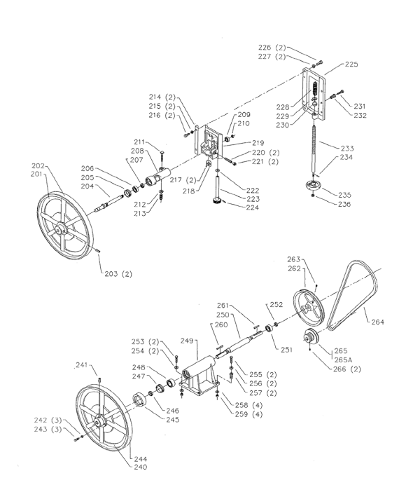 Delta Bs3a1 Diagram and Parts List for BS3A1  Delta Saw