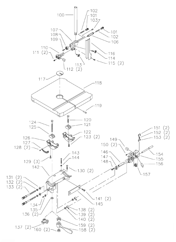 Delta 52-941 Diagram and Parts List for 52-941  Delta Saw