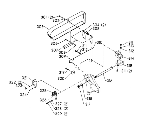 Delta 34-806 Type-3 Diagram and Parts List for 34-806 Type-3 Delta Saw