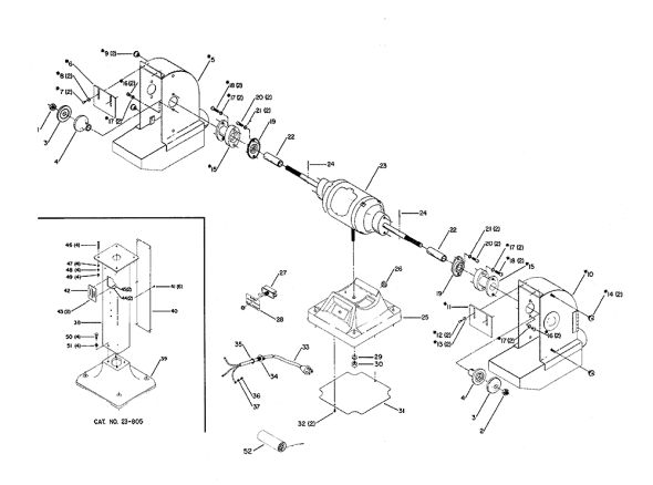 Delta 23-263 Diagram and Parts List for 23-263  Delta Saw