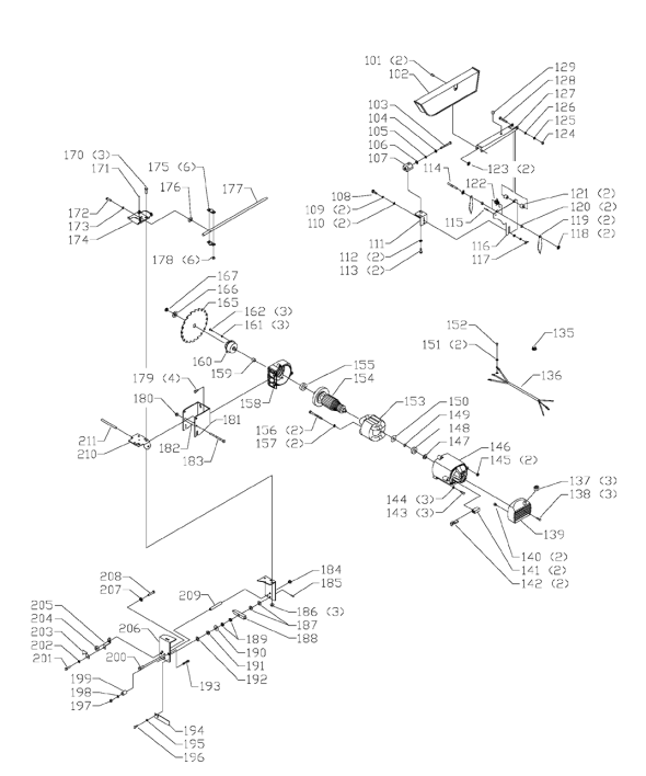 Delta Ts220ls Diagram and Parts List for TS220LS  Delta Saw