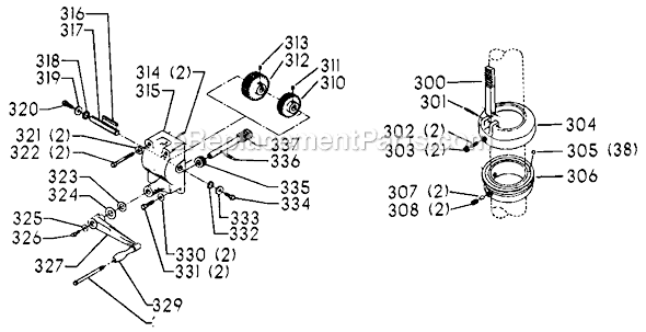 Page D Diagram and Parts List for 70-210 Type 1 Delta Drill Press