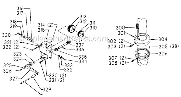Page D Diagram and Parts List for 70-212 Type 1 Delta Drill Press