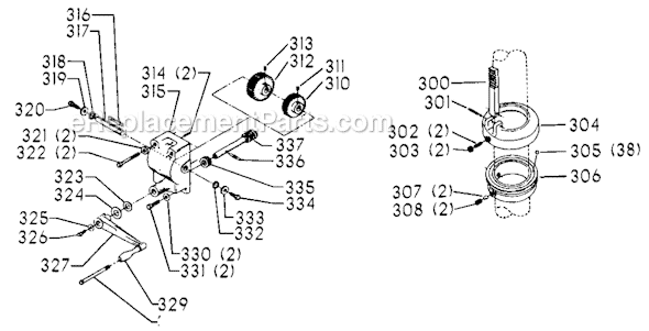 Page D Diagram and Parts List for 70-215 Type 1 Delta Drill Press