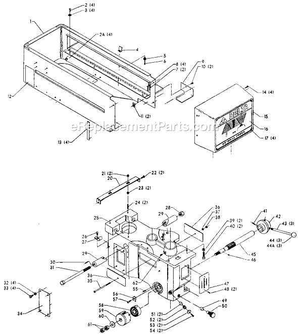 Page A Diagram and Parts List for 70-217 Type 1 Delta Drill Press