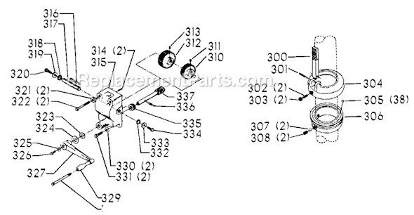 Page D Diagram and Parts List for 70-237 Type 1 Delta Drill Press