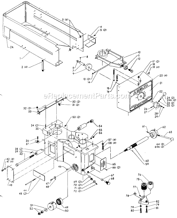 Page A Diagram and Parts List for 70-306 Type 1 Delta Drill Press