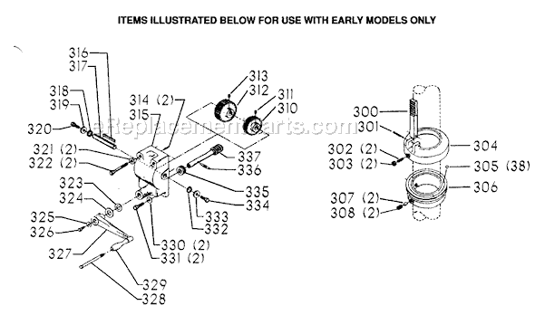 Page D Diagram and Parts List for 70-391 Type 1 Delta Drill Press