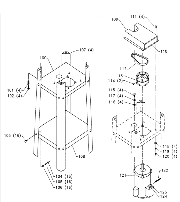 Delta 43-140 Diagram and Parts List for 43-140  Delta Shaper