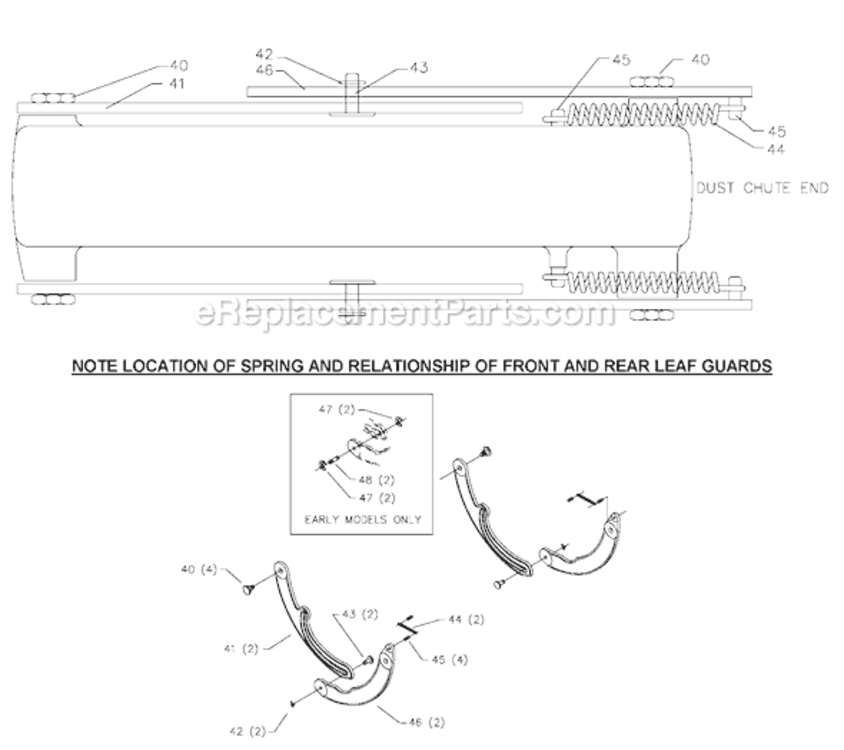 Page A Diagram and Parts List for 733446 Type 1 Delta Table Saw Accessories