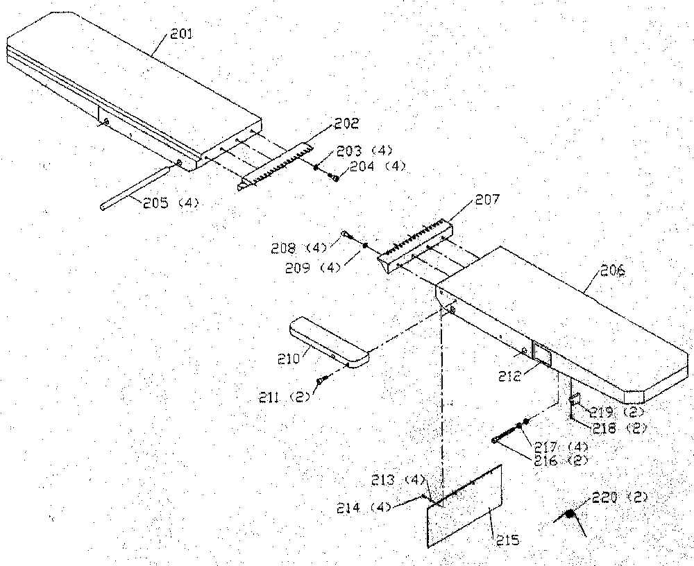 Exploded Diagram C Diagram and Parts List for 37-362C Type 1 Delta Planer Jointer